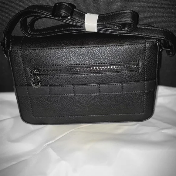 Valentino Orlandi Sleek Black Crossbody Bag - Picture 2 of 9